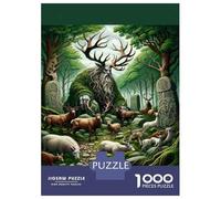 1000 Piece Jigsaw Puzzles for Adults Teenagers Forest Spirits Mythical Creatures Jigsaw Family Game Difficult Challenge Difficult And Challenge 38x26cm/1000pcs