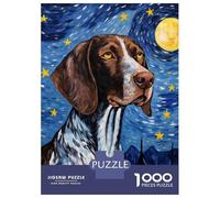 1000 Piece Jigsaw Puzzles for Adults Teenagers German Shorthaired Pointer Jigsaws for Adults Fun Games For Family Fun Birthday And Unique Gifts 70x50cm/1000pcs