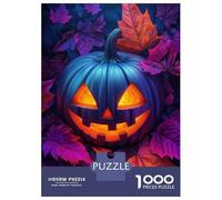 1000 Piece Jigsaw Puzzles for Adults Teenagers Glowing Jack-o-Lantern Puzzles for Adults Fun Games Difficult Hard Birthday And Unique Gifts 70x50cm/1000pcs
