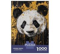 1000 Piece Jigsaw Puzzles for Adults Teenagers Golden Panda Art Puzzles for Adults Fun Games Difficult Hard Birthday And Unique Gifts 52x38cm/1000pcs