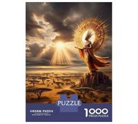 1000 Piece Jigsaw Puzzles for Adults Teenagers Golden Sun Goddess Statue Jigsaw Family Game Difficult Challenge Difficult And Challenge 52x38cm/1000pcs