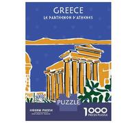 1000 Piece Jigsaw Puzzles for Adults Teenagers Greece Le Parthenon Jigsaws for Adults Fun Games For Family Fun Birthday And Unique Gifts 70x50cm/1000pcs