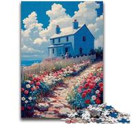 1000 Piece Jigsaw Puzzles for Adults Teenagers House on The Hill Learning Educational Impossible Game Birthday Gift 50x75cm