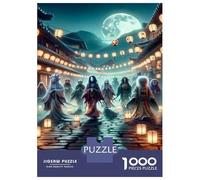 1000 Piece Jigsaw Puzzles for Adults Teenagers Japanese Ghost Festival Jigsaw for Adults Relax Games Home Decoration Unique Gifts for Birthday And Christmas 38x26cm/1000pcs