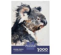 1000 Piece Jigsaw Puzzles for Adults Teenagers Koala Painting Profile Puzzles for Adults Fun Games Difficult Hard Birthday And Unique Gifts 70x50cm/1000pcs