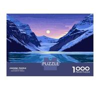 1000 Piece Jigsaw Puzzles for Adults Teenagers Lake Louise at Night Puzzles for Adults Toy Wall Decor Hand Speed Race Difficult And Challenge 52x38cm/1000pcs