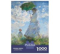 1000 Piece Jigsaw Puzzles for Adults Teenagers Madame Monet And Her Son Jigsaw Puzzle Fun Games Difficult Challenge Parent-child Interaction 38x26cm/1000pcs