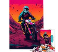 1000 Piece Jigsaw Puzzles for Adults Teenagers Male Motorcyclists Help The Brain Exercise Presents for Women Brain Teaser Game for Ages 14 And over (38x26cm)