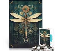 1000 Piece Jigsaw Puzzles for Adults teenagers Mechanical Dragonfly Made of cardboard Suitable for people aged 14 and above Family Fun It is ideal as a gift for the whole family。size：26x38cm
