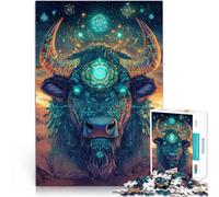 1000 Piece Jigsaw Puzzles for Adults teenagers Mighty Cow Made of wood Suitable for people aged 14 and above Play Toys As a gift for the whole family and friends。size:50x75cm
