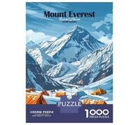 1000 Piece Jigsaw Puzzles for Adults Teenagers Mount Everest Base Camp Jigsaw for Adults Brain Teaser Game For Family Fun Parent-child Interaction 52x38cm/1000pcs