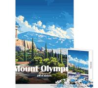 1000 Piece Jigsaw Puzzles for Adults Teenagers Mount Olympus Greece DIY Toys Gift For Birthdays Educational Games Decompressing Intellectual Size 38x26cm