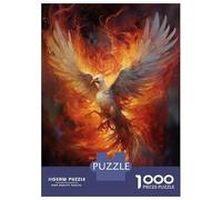 1000 Piece Jigsaw Puzzles for Adults Teenagers Mystical Phoenix Bird Jigsaw Puzzle Fun Games Difficult Challenge Parent-child Interaction 52x38cm/1000pcs
