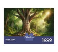1000 Piece Jigsaw Puzzles for Adults Teenagers Nature's Love Enchanted Forest Scene Jigsaw Puzzle Fun Games Difficult Challenge Parent-child Interaction 52x38cm/1000pcs