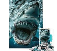 1000 Piece Jigsaw Puzzles for Adults Teenagers Oceanic Predator UpClose Help The Brain Exercise Presents for Women Brain Teaser Game for Ages 14 And over (50x75cm)