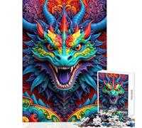 1000 Piece Jigsaw Puzzles for Adults Teenagers Ode to The Vibrant Dragon Hands-on Game for The Whole Family DIY Toys Unique Birthday And Xmas Gifts (50X75CM)