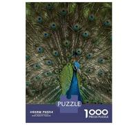 1000 Piece Jigsaw Puzzles for Adults Teenagers Peacock Displaying Feathers Jigsaws for Adults Fun Games For Family Fun Birthday And Unique Gifts 70x50cm/1000pcs