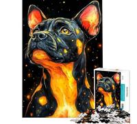 1000 Piece Jigsaw Puzzles for Adults Teenagers Pit Bull Dog in Space Animal Help The Brain Exercise Presents for Women Brain Teaser Game for Ages 14 And over (50x75cm)