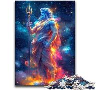 1000 Piece Jigsaw Puzzles for Adults Teenagers Poseidon, God of The Sea Learning Educational Impossible Game Birthday Gift 38x26cm