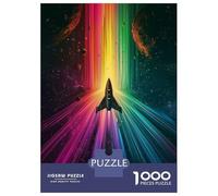 1000 Piece Jigsaw Puzzles for Adults Teenagers Rainbow Space Rocket Jigsaws for Adults Hands-on Game A Work of Art for Is Ideal As A Gift 70x50cm/1000pcs