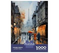 1000 Piece Jigsaw Puzzles for Adults Teenagers Rainy Day in Paris Jigsaw Family Game Difficult Challenge Difficult And Challenge 52x38cm/1000pcs