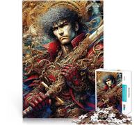 1000 piece jigsaw puzzles for adults & teenagers Red Armor LEader Made of cardboard Suitable for ages 14 and up DIY Toys Unique gifts for birthday and Christmas。size：26x38cm/10.24x14.96inch