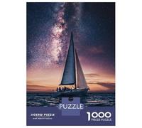 1000 Piece Jigsaw Puzzles for Adults Teenagers Sailing Under Stars -3 Jigsaw Puzzle Fun Games Difficult Challenge Parent-child Interaction 38x26cm/1000pcs