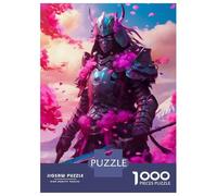 1000 Piece Jigsaw Puzzles for Adults Teenagers Samurai Neon Jigsaws for Adults Fun Games For Family Fun Birthday And Unique Gifts 38x26cm/1000pcs