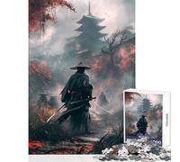 1000 Piece Jigsaw Puzzles for Adults Teenagers Samurai Temple Fight 1000 Piece Jigsaws Family Game Gifts For Birthdays Difficult Hard (50x75cm)
