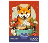 1000 Piece Jigsaw Puzzles for Adults Teenagers Shiba Ramen Ruby Puzzles for Adults Fun Games Difficult Hard Birthday And Unique Gifts 38x26cm/1000pcs