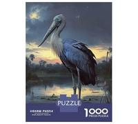 1000 Piece Jigsaw Puzzles for Adults Teenagers Shoebill Stork at Dusk Puzzles for Adults Toy Wall Decor Hand Speed Race Difficult And Challenge 70x50cm/1000pcs