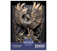 1000 Piece Jigsaw Puzzles for Adults Teenagers Silver Gold King Phoenix Jigsaws for Adults Fun Games For Family Fun Birthday And Unique Gifts 38x26cm/1000pcs
