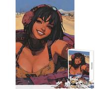 1000 Piece Jigsaw Puzzles for Adults Teenagers Smiling Mech Pilot in Desert Wasteland Toy Wall Decor Secret Santa Gifts Fun Games Improving Love between Couples Size 38x52cm