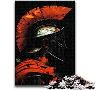 1000 Piece Jigsaw Puzzles for Adults Teenagers Spartan in The Dark Learning Educational Impossible Game Birthday Gift 38x26cm