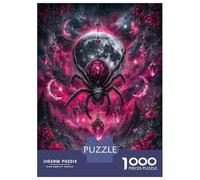 1000 Piece Jigsaw Puzzles for Adults Teenagers Spider with Jewels in Pink Landscape Puzzles for Adults Family Game Home Decoration Birthday And Unique Gifts 70x50cm/1000pcs