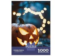1000 Piece Jigsaw Puzzles for Adults Teenagers Spooky Jack-o-Lantern Puzzles for Adults Brain Teaser Game Wall Art Birthday And Unique Gifts 70x50cm/1000pcs