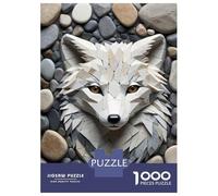 1000 Piece Jigsaw Puzzles for Adults Teenagers Stone Fox Mosaic Puzzles for Adults Toy Wall Decor Hand Speed Race Difficult And Challenge 38x26cm/1000pcs