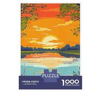 1000 Piece Jigsaw Puzzles for Adults Teenagers Swindon Sunset Landscape Jigsaw Family Game Difficult Challenge Difficult And Challenge 70x50cm/1000pcs