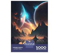 1000 Piece Jigsaw Puzzles for Adults Teenagers Symmetry Planets Landscape Adult Puzzles Fun Games Improve Memory Unique Gifts for Birthday And Christmas 52x38cm/1000pcs