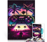 1000 Piece Jigsaw Puzzles for Adults teenagers Synthwave Controller Made of cardboard,Suitable for ages 14 and up Home Decoration game because it is ideal as a gift for the whole family。