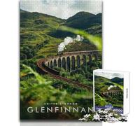 1000 Piece Jigsaw Puzzles for Adults Teenagers The Glenfinnan Viaduct Educational Games Analysis And Logic Art Work Gift Size 50x75cm