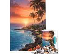 1000 Piece Jigsaw Puzzles for Adults Teenagers Tropical Paradise Fun Activities at Home Home Art Decor Family Games for And 14 Years And over (38x26cm)