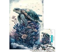 1000 Piece Jigsaw Puzzles for Adults Teenagers Turtle Wonder Help The Brain Exercise Presents for Women Brain Teaser Game for Ages 14 And over (38x52cm)