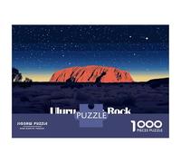 1000 Piece Jigsaw Puzzles for Adults Teenagers Uluru Ayers Rock Australia Landscape Puzzles for Adults Toy Wall Decor Hand Speed Race Difficult And Challenge 52x38cm/1000pcs
