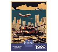 1000 Piece Jigsaw Puzzles for Adults Teenagers War Tank Puzzles for Adults Fun Games Difficult Hard Birthday And Unique Gifts 38x26cm/1000pcs