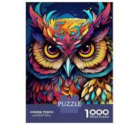 1000 Piece Jigsaw Puzzles for Adults Teenagers Watchful Owl Jigsaws for Adults Hands-on Game A Work of Art for Is Ideal As A Gift 38x26cm/1000pcs