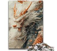 1000 Piece Jigsaw Puzzles for Adults Teenagers White Dragon Samurai Learning Educational Impossible Game Birthday Gift 50x75cm