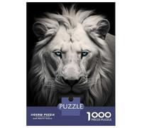 1000 Piece Jigsaw Puzzles for Adults Teenagers White Lion King Puzzles for Adults Fun Games Difficult Hard Birthday And Unique Gifts 38x26cm/1000pcs