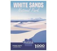 1000 Piece Jigsaw Puzzles for Adults Teenagers White Sands National Park Puzzles for Adults Family Game Home Decoration Birthday And Unique Gifts 38x26cm/1000pcs