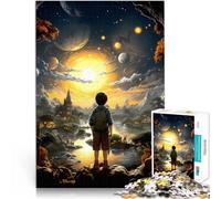 1000 piece jigsaw puzzles for adults & teenagers Wonderful night view Made of wood Suitable for ages 14 and up Antistress Difficult challenge Christmas Birthday Gift。size:50x75cm